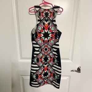 Geometric print Charlotte Russe dress size S